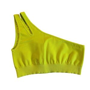 FP Movement Good Karma One Shoulder Bra - Lime Green - M/L